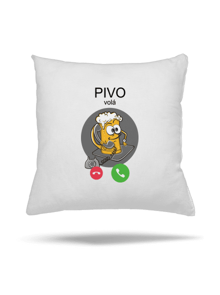 Pívo volá vankúš White