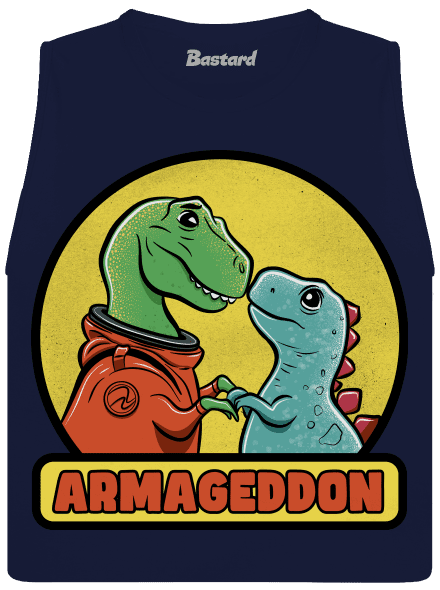Armageddon dámske tielko voľné Navy