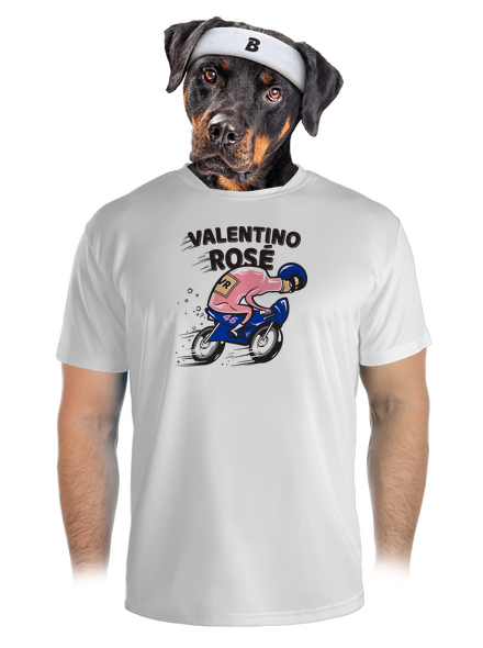 Valentino Rosé pánske športové tričko White