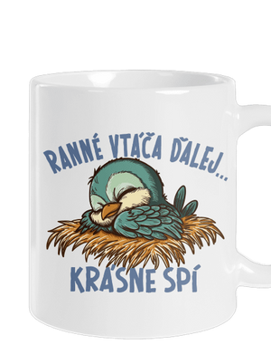 Ranné vtáča spí klasický hrnček White