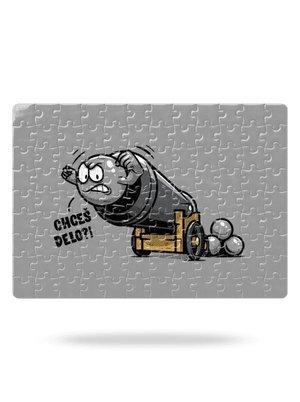 Chceš delo? puzzle White