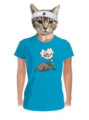 Samica hrabáča dámske športové tričko Blue Atol