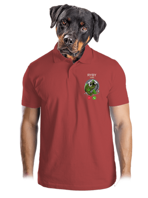 Ryby volají pánska polokošeľa Burgundy