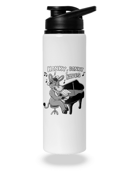 Honky donky blues flaša na vodu White
