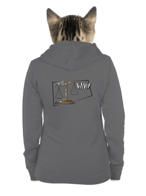 Mačací horoskop: Váhy dámska mikina na zips Steel Gray