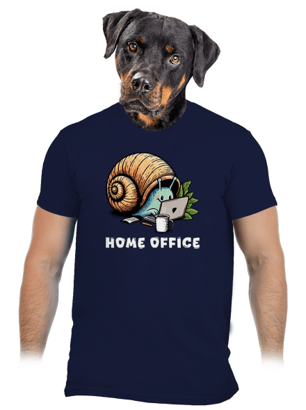 Slimákov home office pánske tričko Navy