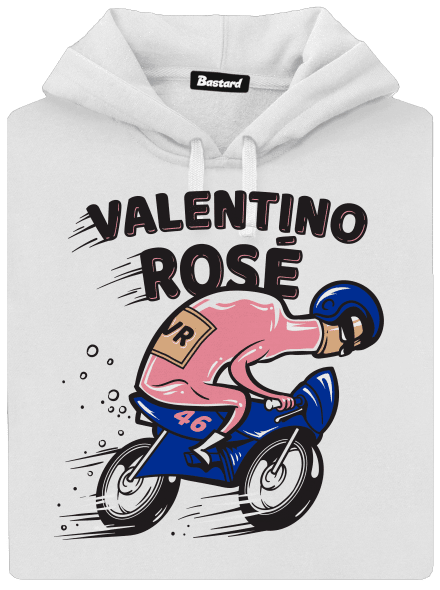 Valentino Rosé dámska mikina klokanka White