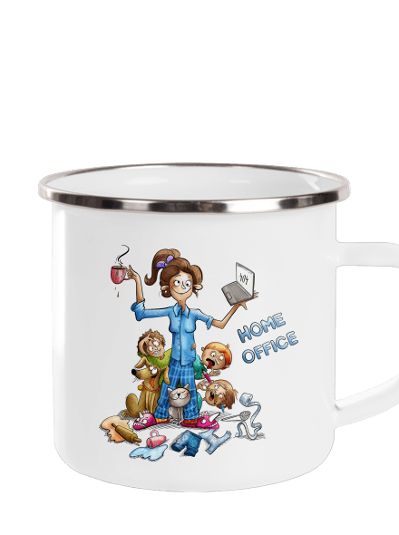 Mamičky home office plecháčik White