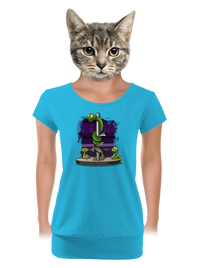 dámske tričko s lemom