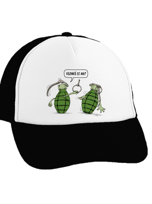 Granáty šiltovka truckerka Black cap