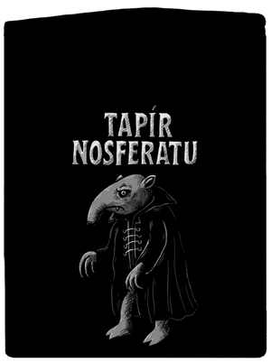 Tapír Nosferatu pánska mikina na zips Black