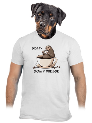 V presse pánske tričko White