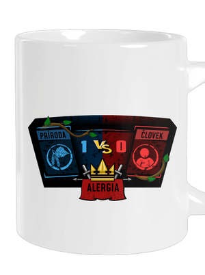 Príroda vs. človek veľký hrnček White