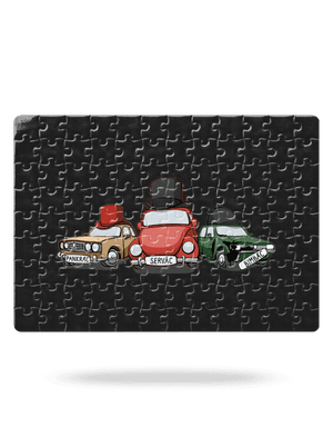 Traja veteráni puzzle White