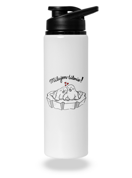 Milujem túlenie flaša na vodu White