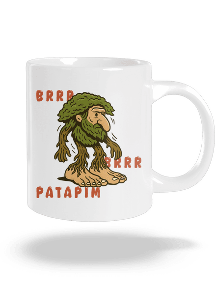Brrr Brrr Patapim – Italian Brainrot veľký hrnček White