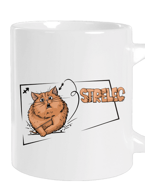 Mačací horoskop: Strelec veľký hrnček White