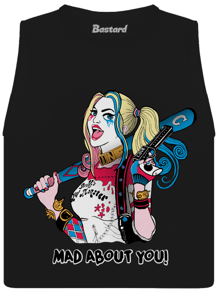 Joker a Harley dámske tielko voľné Black