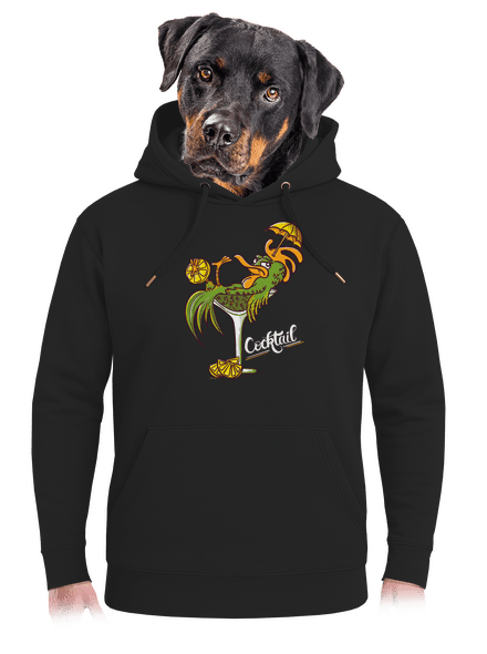 Cocktail unisex mikina premium Dark Black