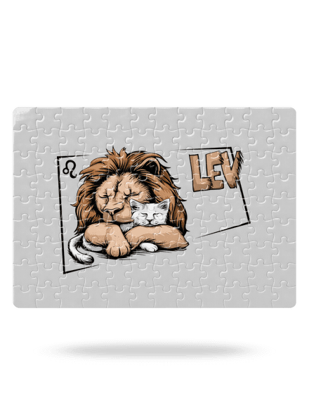 Mačací horoskop: Lev puzzle White