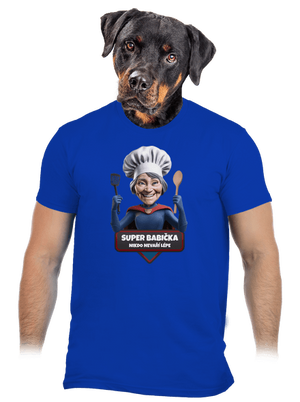 Super babička pánske tričko Royal Blue