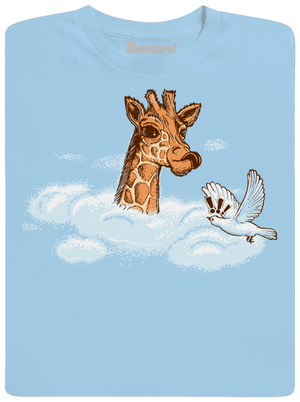 Žirafa v oblakoch detské tričko Sky Blue