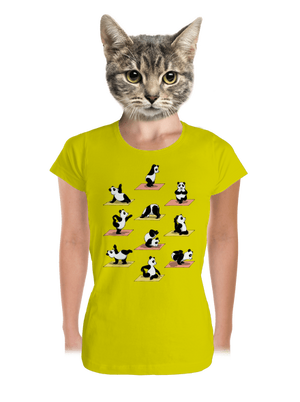 Pandia jóga dámske tričko prémium Lemon