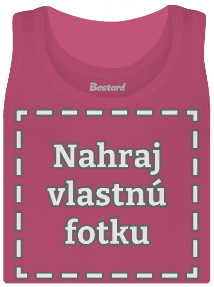 Vlastná potlač dámske tielko klasické Magenta