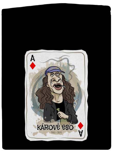 Kárové eso pánska mikina na zips Black