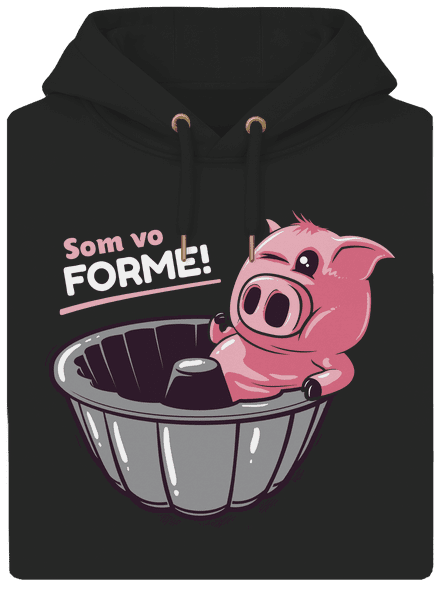 Vo forme unisex mikina premium Dark Black