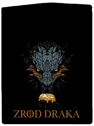 Zrod draka pánska mikina na zips Black