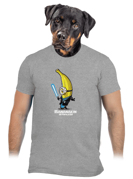 Bananakin Skywalker pánske tričko Sport Grey