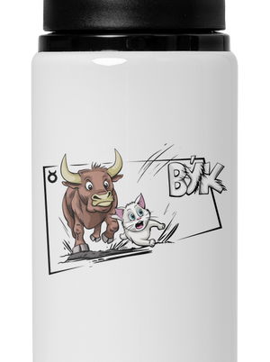 Mačací horoskop: Býk flaša na vodu White