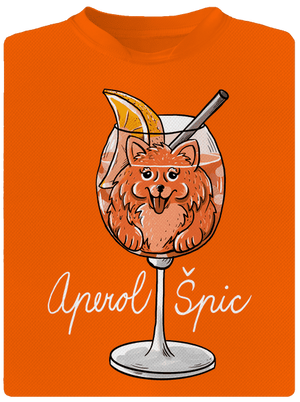 Aperol Špic pánske športové tričko Neon Orange