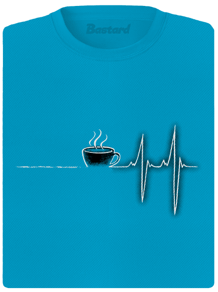 Coffee help dámske športové tričko Blue Atol