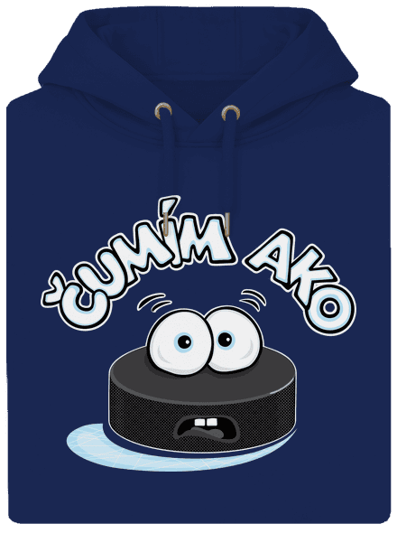 Čumím ako puk unisex mikina premium Navy