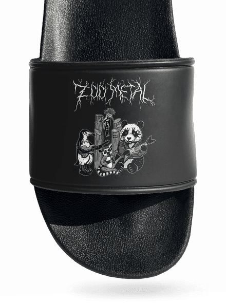 ZOO metal šľapky Black