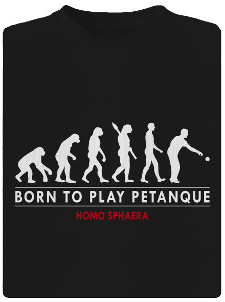 Born to play petanque detské športové tričko Black