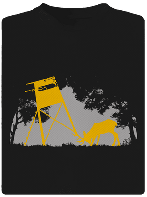 Lesná harmónia detské športové tričko Black