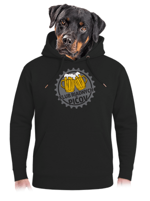 Klub riadnych pičov unisex mikina premium Dark Black