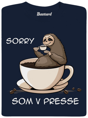 V presse pánske tričko Navy