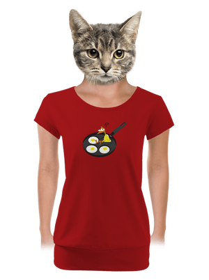 dámske tričko s lemom