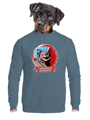unisex mikina bez kapucne