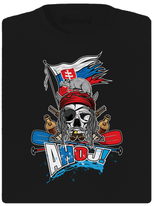 Ahoj dámske športové tričko Black