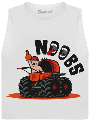 Monster stroller dámske tielko voľné White