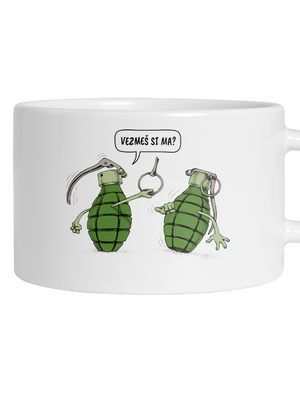 Granáty hrnček makronka White