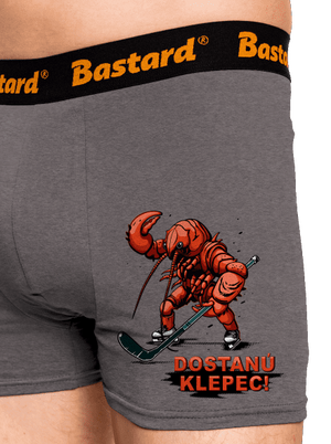Dostanú klepec boxerky Gray Melange