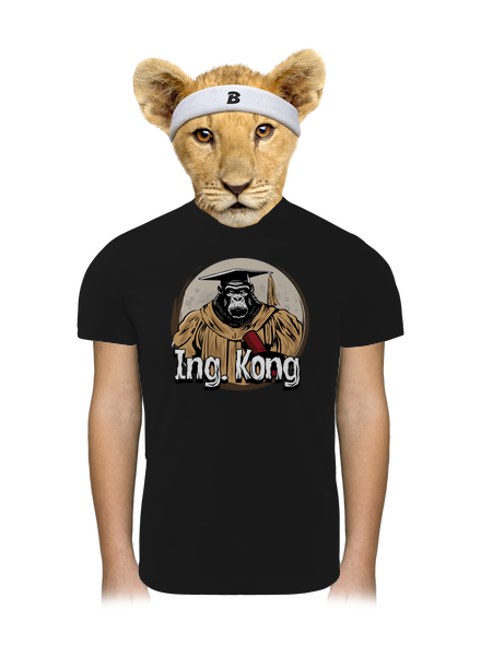 Ing. Kong detské športové tričko Black