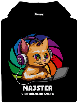 Majster virtuálneho sveta dámska mikina klokanka Black