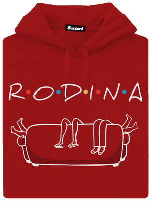 Rodina dámska mikina klokanka Red Mal